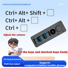 Keyboard 3-Key Lighting Effects with Knob Desktop Digital Broadcasting Universal PC Multimedia Keyboard