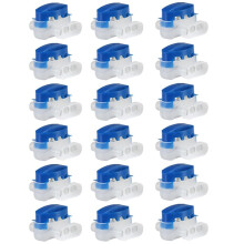 18 Conectores de Cable de 3 Vías, Conectores de Cable Eléctricos Impermeables IDC 314-BOX para Cables 22-14AGW de Cortacésped Robótico