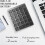 Wireless  Numeric Keypad with USB HUB Dual Modes Rechargeable Numpad for Tablet Laptop 4