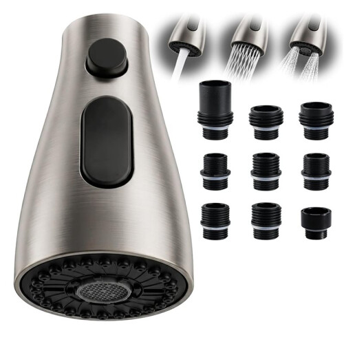 3 Modes ABSKitchen Pull Out Faucet Spray Nozzle  G1/2 1