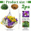 2 Sets Artificial Hanging Violet Flowers with Baskets 6