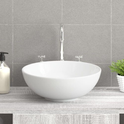 VidaXL vidaXL Wash Basin White 28x28x10 cm Ceramic 2