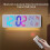 RGB Digital Wall Clock TEMP Humidity Date Week Count-/Countdown 12/24H   Synchronization LED Clock 6