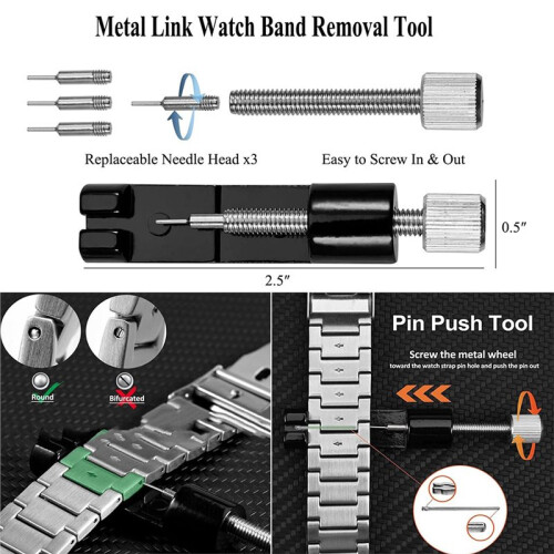 39 in 1 Watch Link Removal Tool Kit, Bracelet Adjustment, Replacement and Resizing, Watch Strap Link Remover,