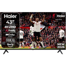Haier 43" K85GUF 4K Ultra HD Smart TV with Fire TV, Freely, Dolby Audio, MEMC, HDR10, Bluetooth, HDMI 2.1
