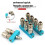 2/3/4 Ways EU Type Pneumatic Manifold Splitter Coupler Quick Fitting Air Gas Pump Compressor Connector 4 Ways 4