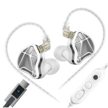 KZ Axas Gaming Earbuds Bedraad met Microfoon en USB-C voor PS4, voor PS5, voor , Pc, Ruisonderdrukking, IEM, Lage Latentie, Oordopjes voor Laptop,