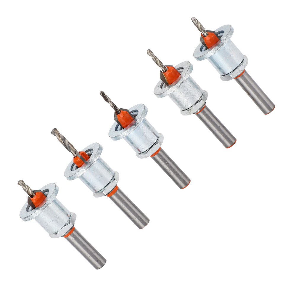 Countersink Bit Set 5pc Alloy Steel