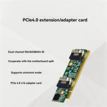 2X Hoge Snelheid PCle 4.0 16 X Naar SFF-8654 Uitbreidingskaartadapters SFF-8654 Adapterkaart voor Computer 1U Server