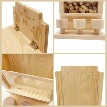 Eekhoornvoederhuisjes voor Buiten, Hangende Eekhoornvoederhuisjes, Picknicktafelvoederhuisje met 3 Stoelen voor aan Hekken of Bomen, Decoratie voor