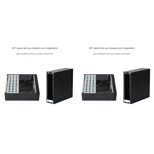 2X M06  Desktop Case -ITX PC Chassis Versatile and Efficient Industrial Control Case with Telescopic Foot Stand