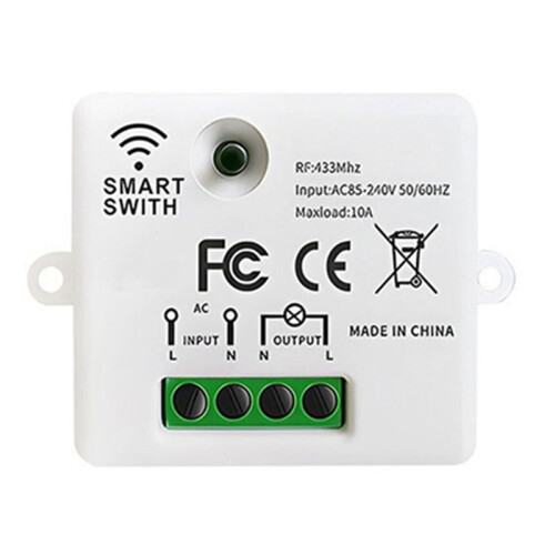 3X RF 433Mhz Light  Wireless Panel 10A   Remote Control Relay Receiver Module Transmitter for Bedroom 1