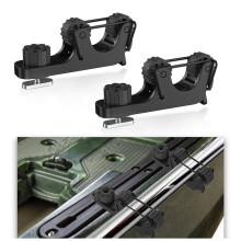 2X Soporte para Remos de Kayak Extendido Accesorios de Montaje para Rieles de Kayak Soporte para Remos de Kayak para Remos Estándar