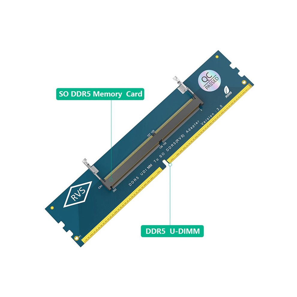10X Laptop Ddr5 Ram To So Ddr5 U-Dimm Desktop Adapter Card, Memory Tester So Ddr5 To Ddr5 U-Dimm Converter 6032143752908