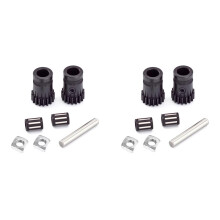 2X Extrudersats med Dubbelt Drivdrev för Prusa I3 Mk3S MK3 MK2 MK2S MK2.5 3D-Skrivare Extruderingshjul med Förbättrat Filamentgrepp