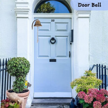 Hanging Dinner Bell with Outdoor Mount, 4.7" Vintage Cast Iron Doorbell, Bell for Door,School,Church,Ships,Garden & Farm