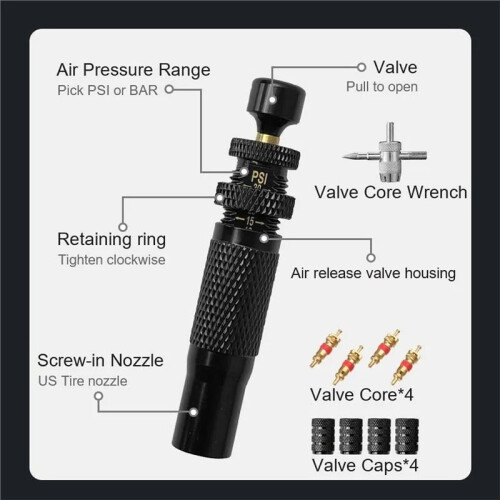 Adjustable Auto Stop Tire Deflators Tire Pressure Reduction Tool for Easy and Efficient Operation 2