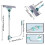 Water Sprays Window Mesh Screen Brush Window Cleaner Wiper Telescopic Long Handle Mop Squeegee Cleaning Tool 10