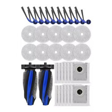 Pièces Détachées Compatibles avec L'Aspirateur pour pour Deebot 2: Brosse Principale, Sac à Poussière, Lingette de Nettoyage, Accessoires
