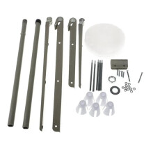 2X Supporto per Supporto per Filo per Macchina da Cucire Industriale nel Metallo con 5 Rocchetti per Forniture per Ricamo e Cucito con Base nel