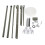 2X Industrial Metal Sewing Machine 5 Spool Thread Stand Holder with Heavy Duty Plastic Base 4