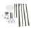 2X Industrial Metal Sewing Machine 5 Spool Thread Stand Holder with Heavy Duty Plastic Base 6