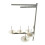 2X Industrial Metal Sewing Machine 5 Spool Thread Stand Holder with Heavy Duty Plastic Base 5
