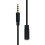 ProXtend Mini-Jack 4-Pin Slim Extension Cable Black 0.5M 2