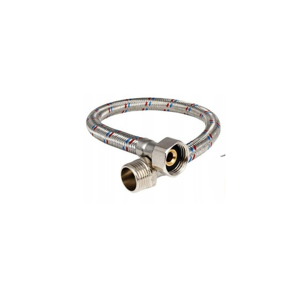 Photos - Other Bathroom Accessories 40cm FLEXIBLE WATER CONNECTION HOSE DN8, STAINLESS STEEL BRAIDED, FEMALE-MALE 3/8" x 3/8" W4038W