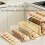 3 Tier Foldable Egg Holders,Rolling Egg Holder for Refrigerator,Automatic Rolling Egg Storage Tray,Egg Tray Cream Color 7