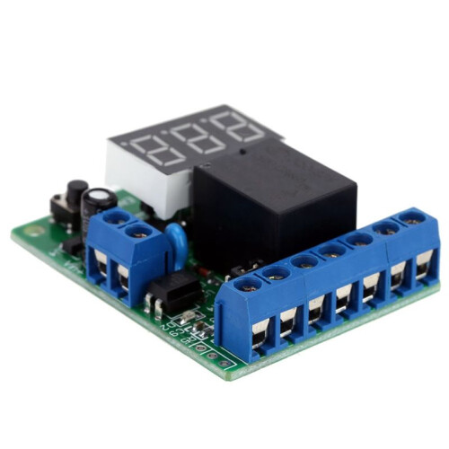 12V Digital Voltage Control Relay Module Relay  Control Board Module LED Voltmeter Charging Discharge Security 2