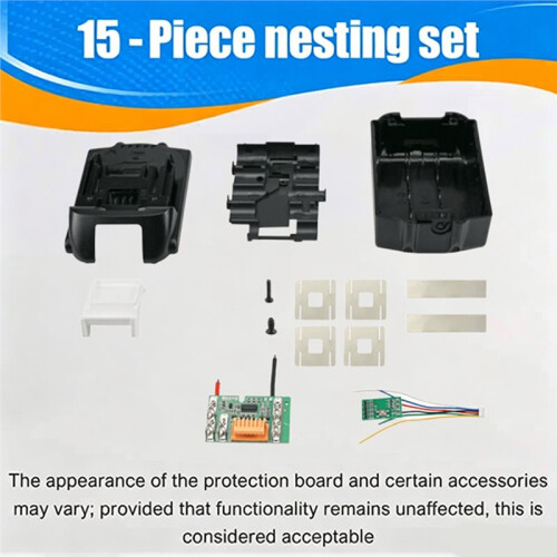 For  BL1830 10Core Battery Storage Box Case with 18V Battery Protection Board Single-Cell Protection Detection 2