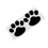 Paw Print Car Decal Sticker 2 Piece Set 11