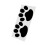 Paw Print Car Decal Sticker 2 Piece Set 2