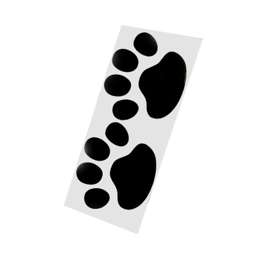 Paw Print Car Decal Sticker 2 Piece Set 1