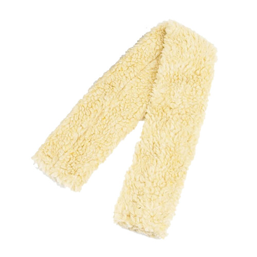 (One Size, Cream) Hy Fur Fabric Girth Sleeve