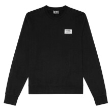 (L, Black) Diesel Mens Logo Crew Neck Sweatshirt