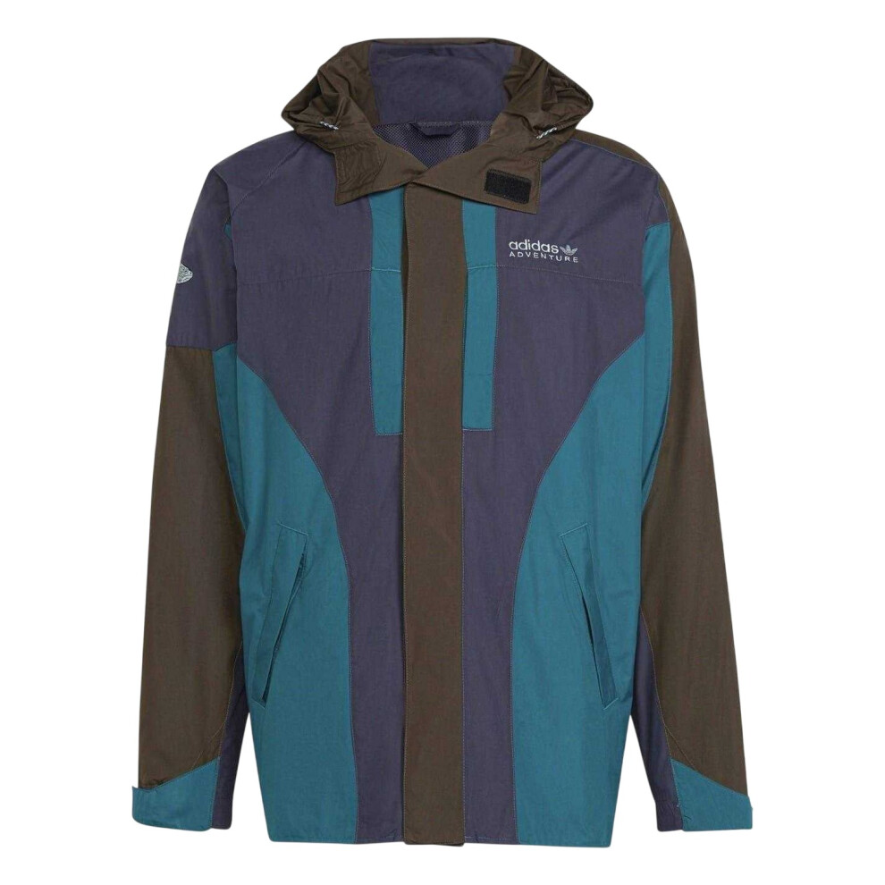 Adidas Mens Colour Block Logo Jacket