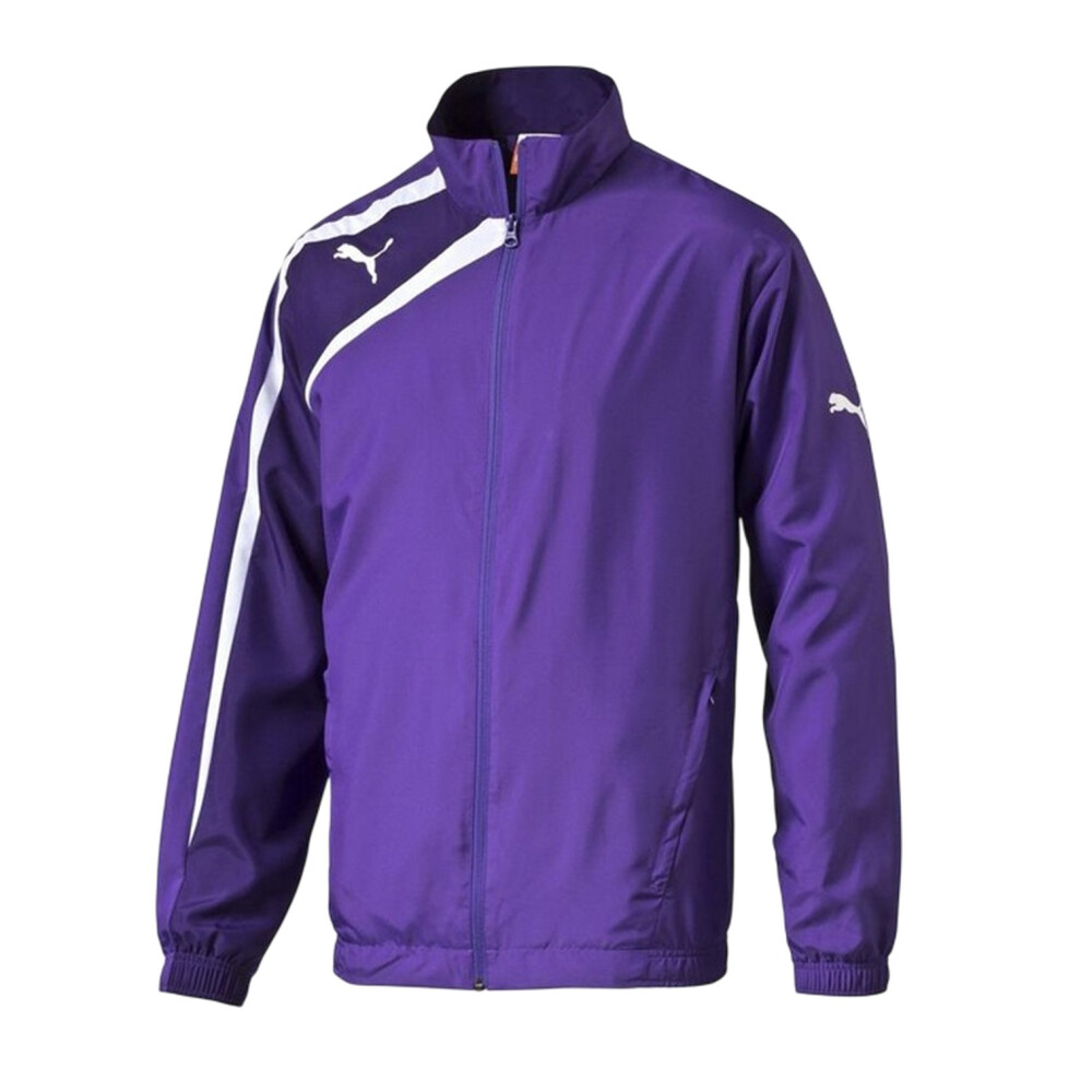 Puma (16 Years, Purple) Boys Team Logo Woven Jacket