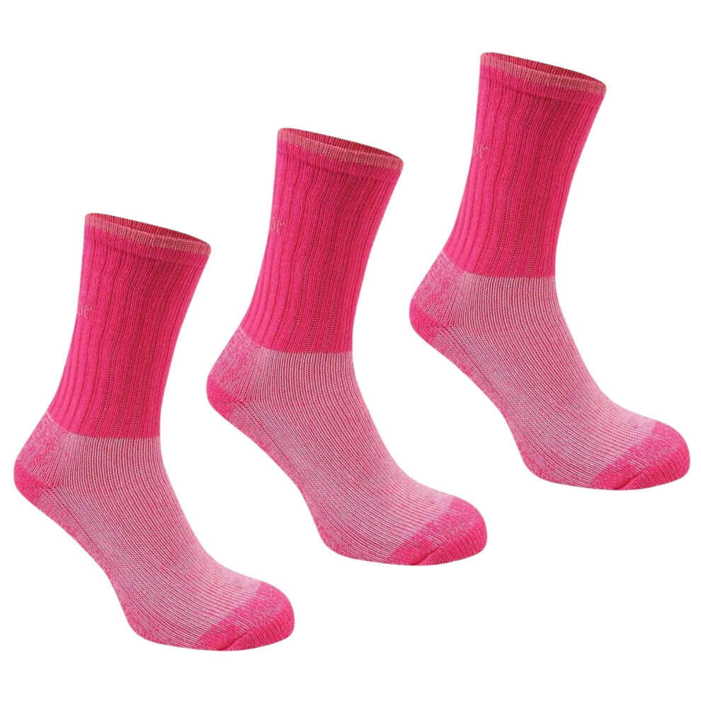 Karrimor Womens/Ladies Heavyweight Boot Socks (Pack Of 3) Pink