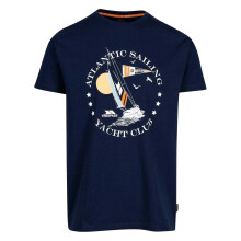 (L, Navy) Trespass Mens Cedarf Lettering Crew Neck T-Shirt