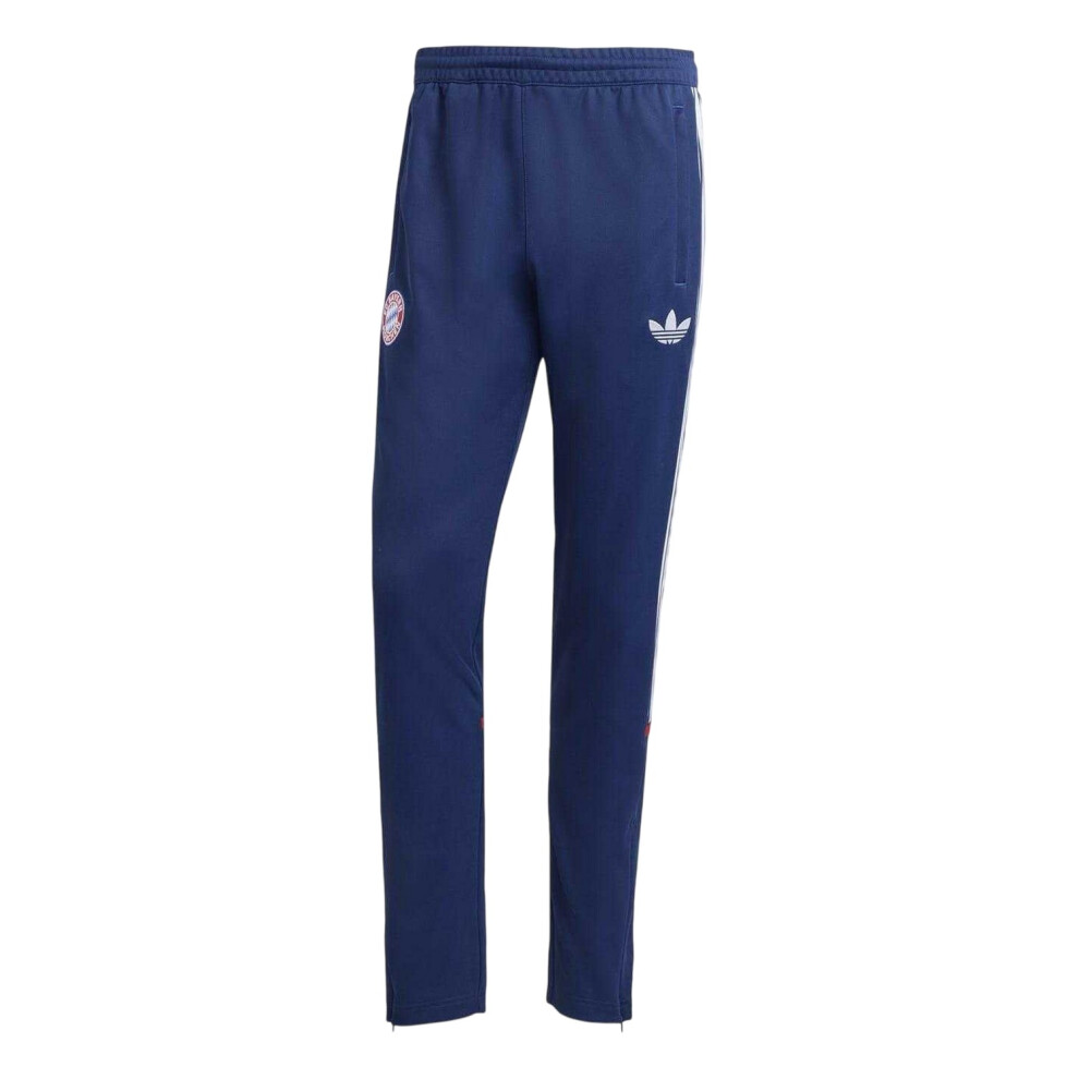 Adidas (S, Blue) Mens Fc Bayern Munich Slim Tracksuit Bottoms