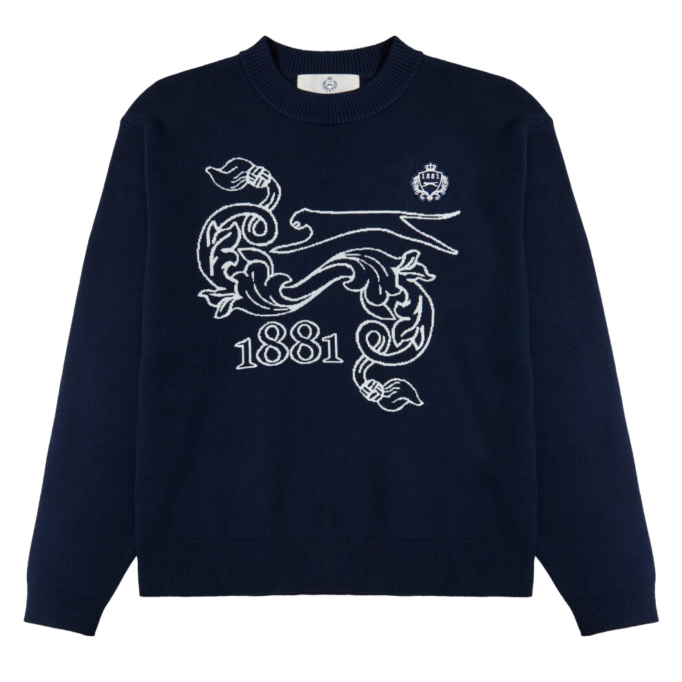Slazenger (Xl, ) Mens Embroidered Logo Crew Neck Casual Sweatshirt Blue