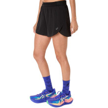 (14 UK, Black) Asics Womens/Ladies Logo Split Hem Running Shorts