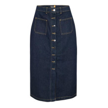 (27R, Indigo) Timberland Womens/Ladies Refibra Denim Mom Midi Skirt