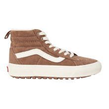 (4 UK, Dachshund) Vans Womens/Ladies Side Stripe Suede High-top Platform High Top Trainers