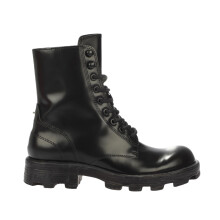 (9.5 UK, Black) Diesel Womens/Ladies D-Hammer Leather Combat Boots