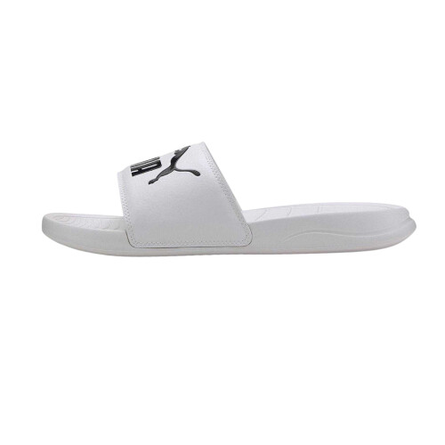 Puma (4 UK, White) Puma Mens Popcat Flat Sliders 1