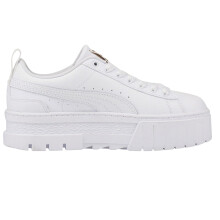 (4 UK, White) Puma Womens/Ladies Mayze Leather Platform Trainers
