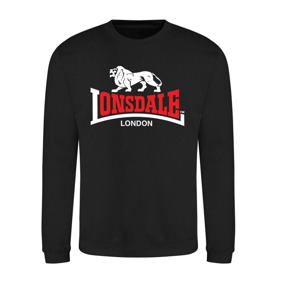 Lonsdale (Xxl, ) Unisex Adult Logo Tearaway Sweatshirt Black
